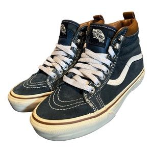 Vans Skate Hi Sneakers - Blue/Brown - Size 6